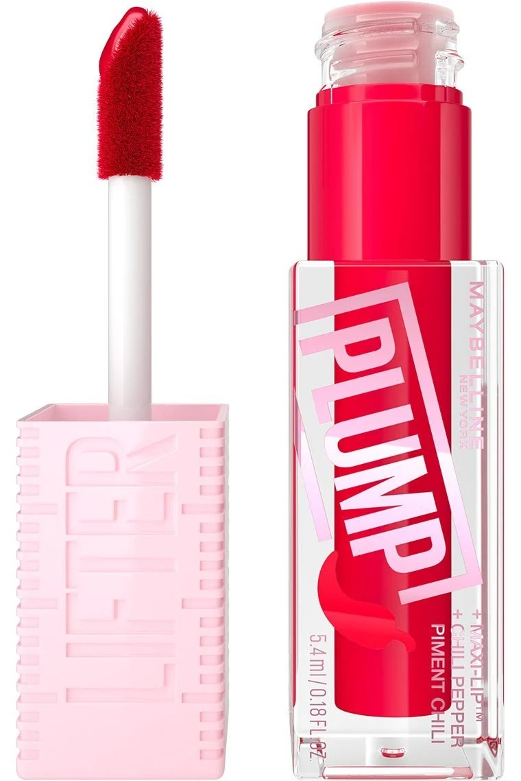 MAYBELLINE BRILLO LABIAL LIFTER GLOSS PLUMP RED FLAG 004